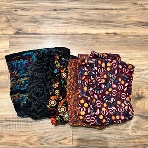 Lularoe Colorful Patterned Leggings Set butter soft lot fall florals